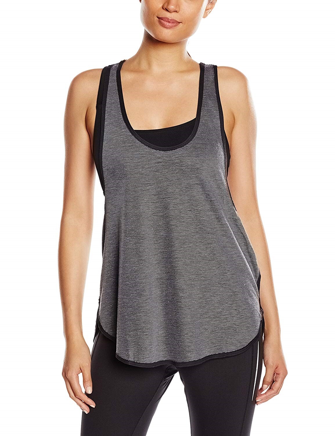 Hurley 164166 Women's Dri-Fit Racer Back Grey Active & Athletic Tank Top Sz. XS