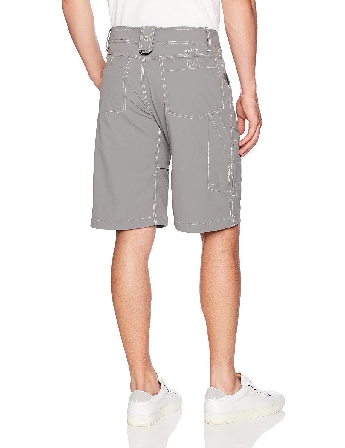 Ariat Mens TEK Jetty Grey Cargo Shorts Size 31 NWT 10019577 $60