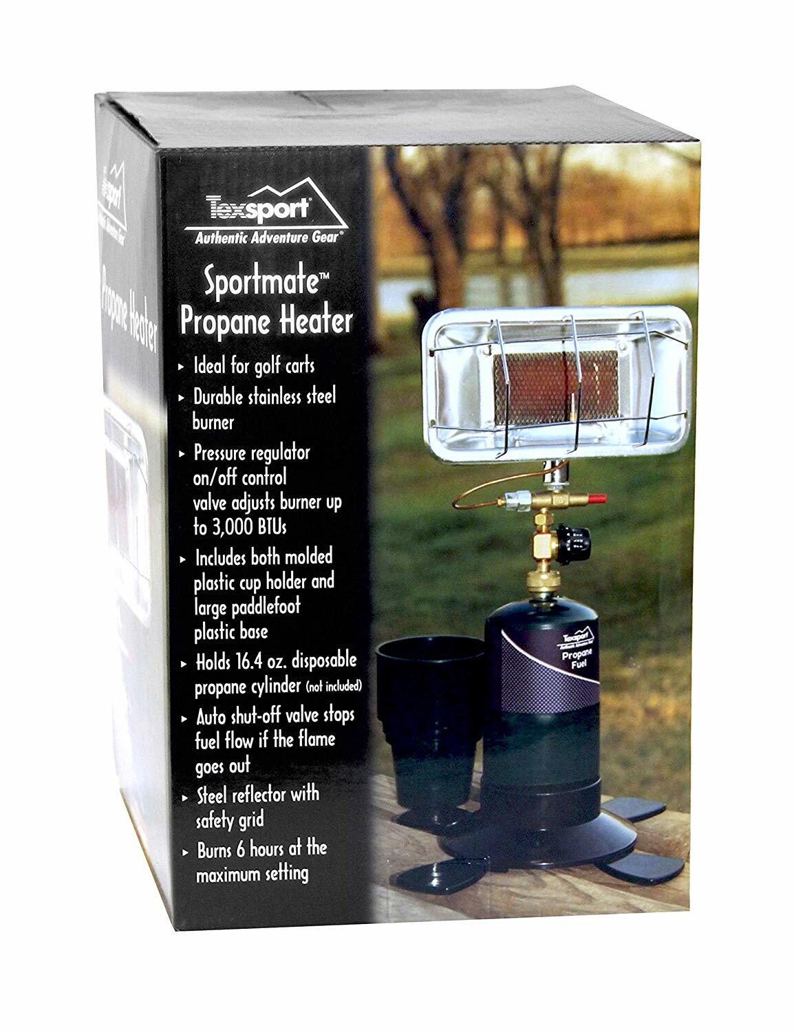 Texsport Sportsmate Portable Propane Heater -Durable stainless steel