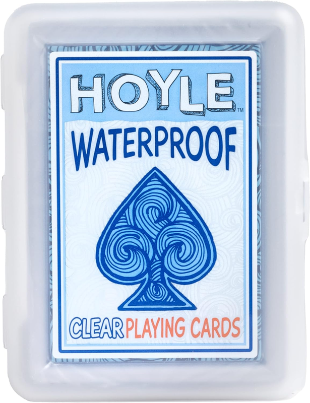 Waterproof Playing Cards, Clear Plastic Deck of Cards for Outdoor Card Games, Ca