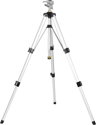 Heavy Duty Impact Sprinkler on Tripod Base, Tall Metal Pulsating Telescoping