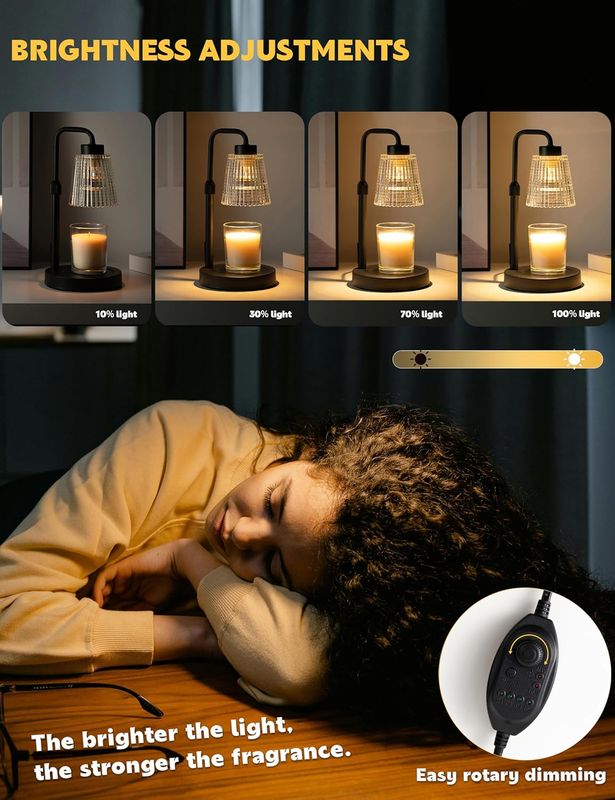 Candle Warmer Lamp with Timer Dimmable, Birthday Gifts for Women Mom, House Warm
