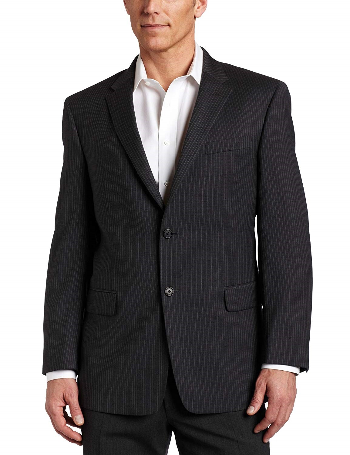 Tommy Hilfiger 165902 Men's Sharkskin Two-Button Trim-Fit Separate Coat Sz. 46