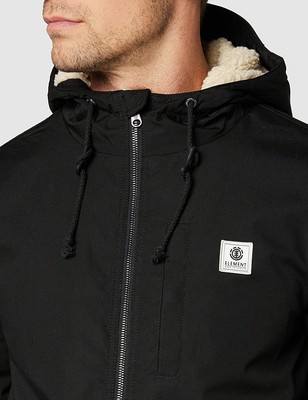 ELEMENT ELEMENT MEN'S WATERPROOF JACKET WOLFEBORO STRONG OUTDOOR JACKET, BLACK, XS