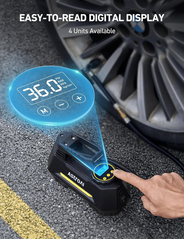 Tire Inflator Portable Air Compressor Tire Air Pump for Car Tires - Car Accessor