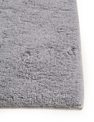 benuta Badematte Bamboo Hellblau 70x120 cm Florhöhe 11 bis 20 mm