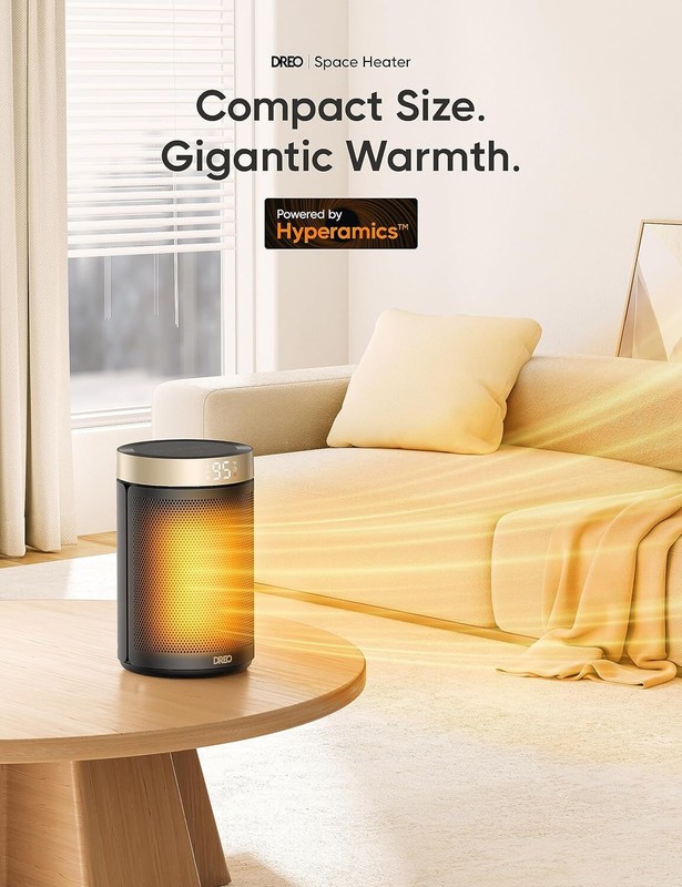 With Thermostat, 1-12h Timer, Eco Mode And Fan Mode, 1500w P