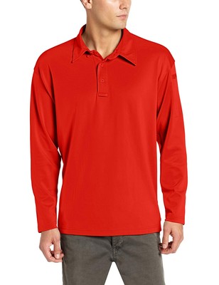 (5X-Large Regular, Red) - Propper Men's I.C.E. Long Sleeve Performance Polo