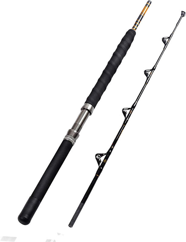Fiblink 1-Piece/2-Piece Saltwater Offshore Heavy Trolling Rod ...
