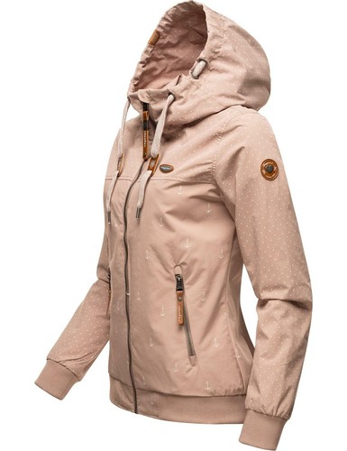 Ragwear Damen Übergangs Outdoor Regen Kapuzen Bomber Jacke Blouson Nuggie Marina