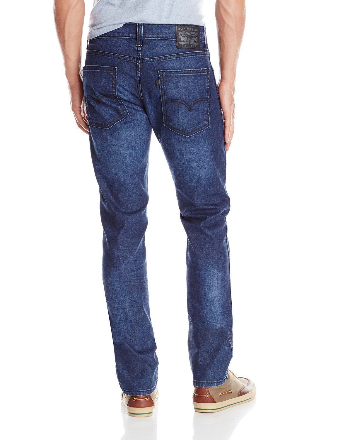

МУЖСКИЕ ОРИГИНАЛЬНЫЕ ДЖИНСОВЫЕ БРЮКИ УЗКОГО КРОЯ ПРЕМИУМ LEVIS 511 511-0198, Синий, Levi's 511