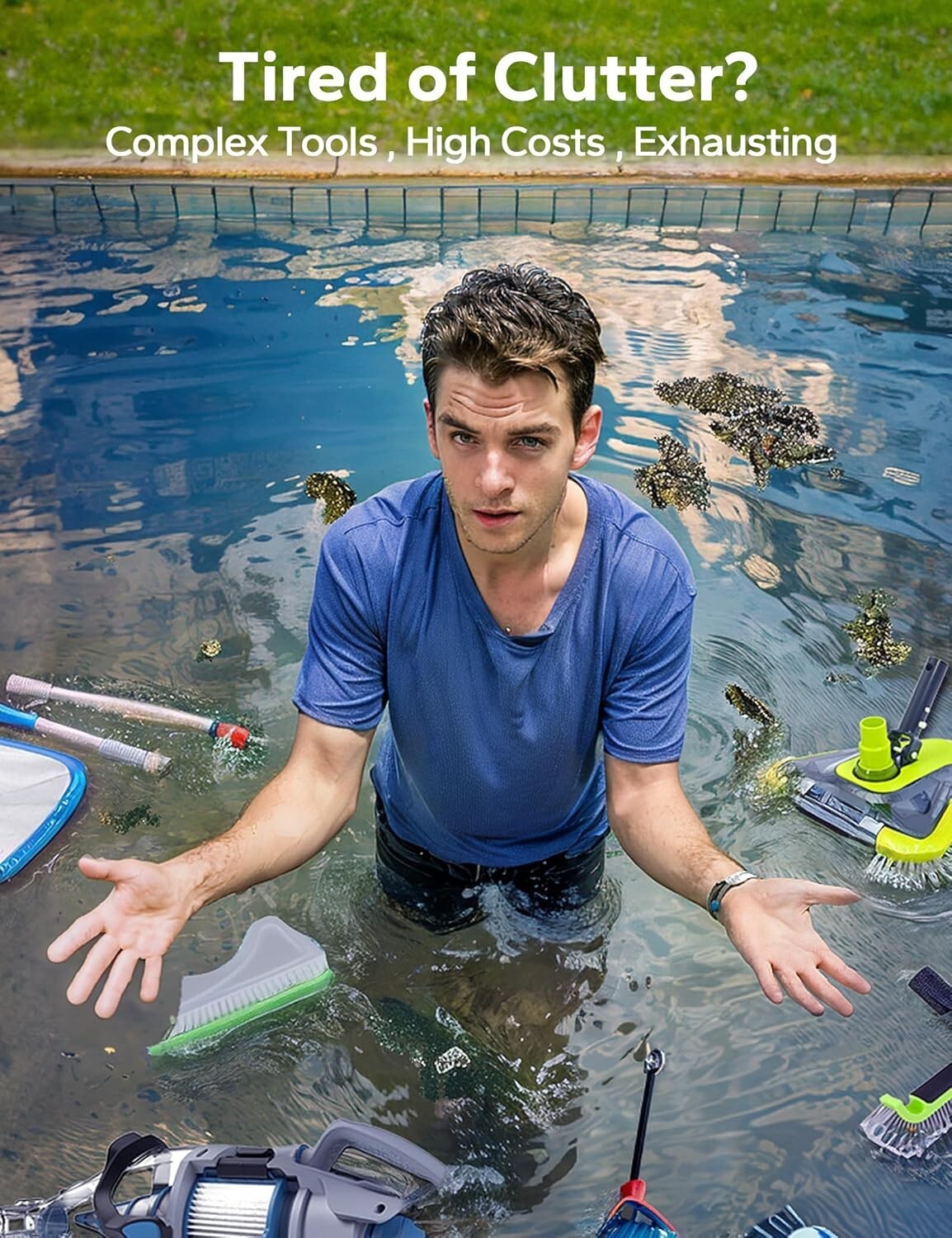 Pool Closing Kit for Above Ground Pool, 3 in 1 Pool Winterizing Kit, Pool Closer