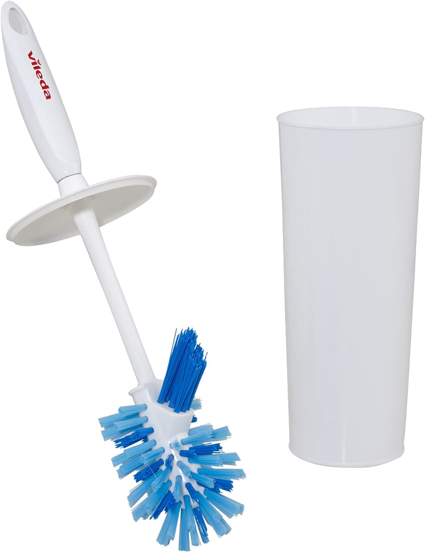 Toilet Brush and Holder | Convenient Closed Caddy | Strong, Durable Toilet Bowl