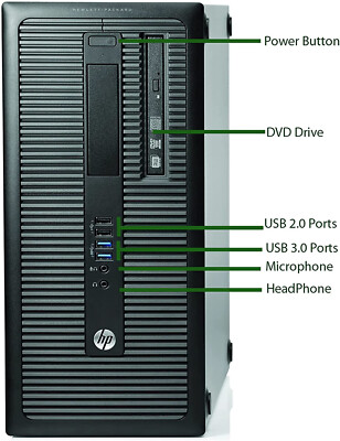 HP Elite Tower Core i7 32GB 1Tb SSD - 2X 2TB HDD Raid 1 Windows 10 Pro 64Bit
