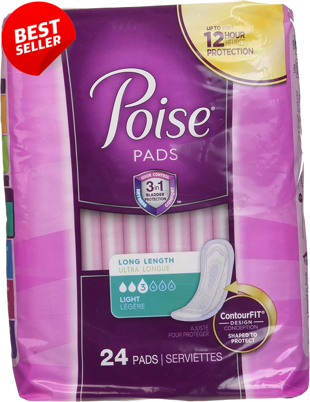 Poise Ultra Thin Incontinence Pads Light Absorbency 24 Count - US