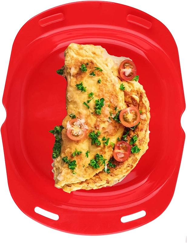 JISON21 Silicone Omelette Maker Oven Non Stick Microwave Egg Cooker to Make Egg