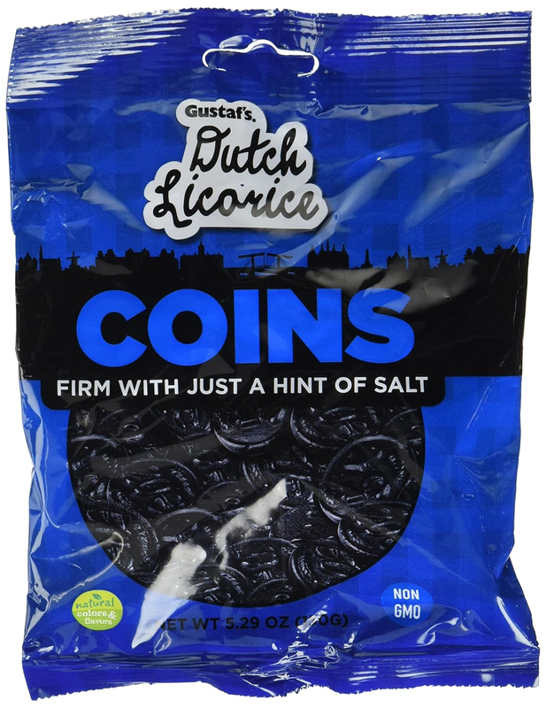 Dutch Licorice Coins - Bag of 5.2Oz - 150G