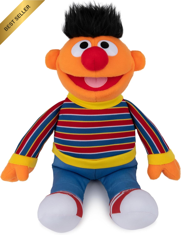 Sesame Street 75365 Ernie Soft Toy 24Cm Stuffed Plush Toy, 34 X 20 X 18Cm,Blue