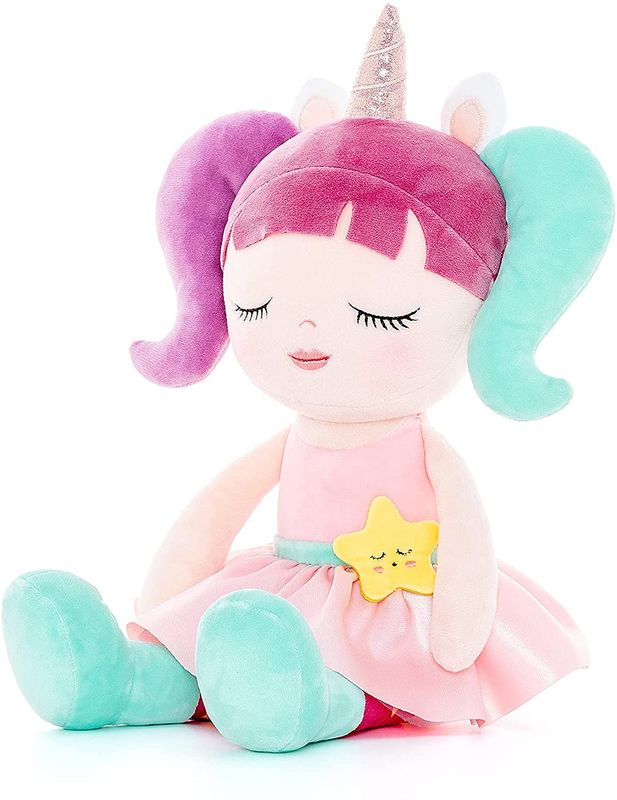 Baby Gifts Soft Plush Doll Purple And Green 16"