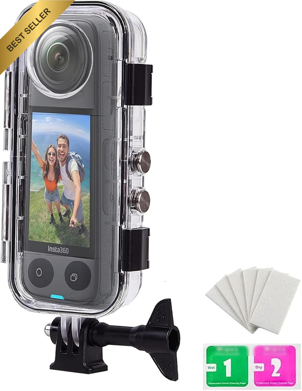 Invisible Dive Case Compatible for Insta360 X5, Waterproof Case Diving Housing C