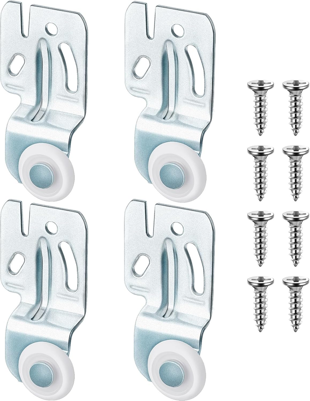 Blulu 4 Pcs Closet Sliding Door Roller Hardware Kit, 2X1/2 2X1/4