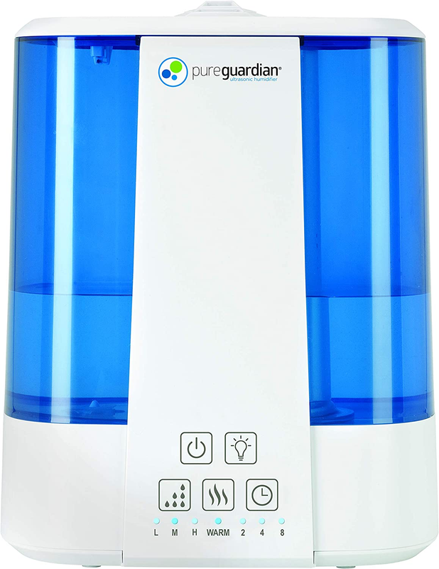 Pureguardian H5225WCA Ultrasonic Warm & Cool Mist Humidifier, 100 Hrs. Run Time,
