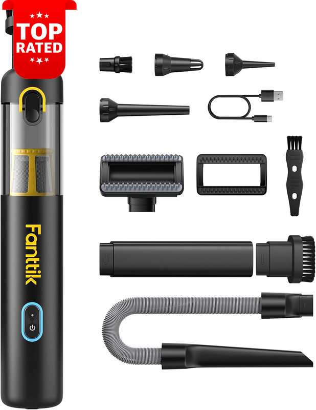 Slim V8 APEX Mini Cordless Handheld Car Vacuum Cleaner Portable Lightweight