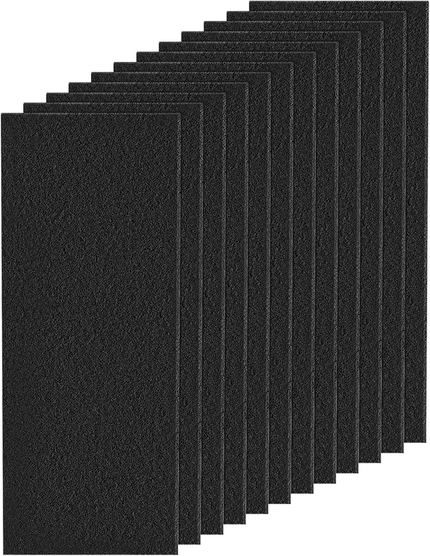 12-Pack Vent Filters with Activated Carbon, 4"x10" Air Vent Filters Floor Regist