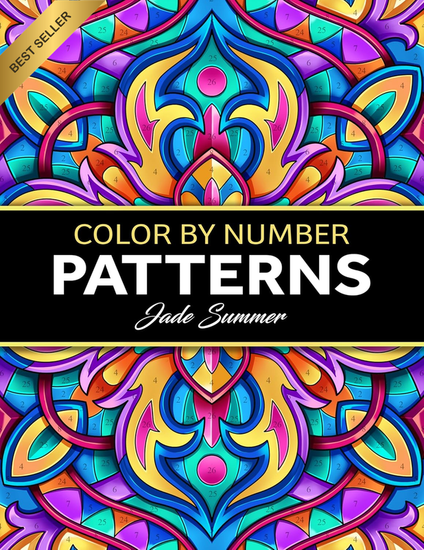 Color by Number Patterns: an Adult Coloring Book with Fun, Easy, and Relaxing Co