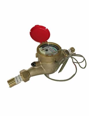 DAE MJ-75R LeadFree HotWater Meter, 3/4'' NPT Couplings, PulseOutput, Gallon