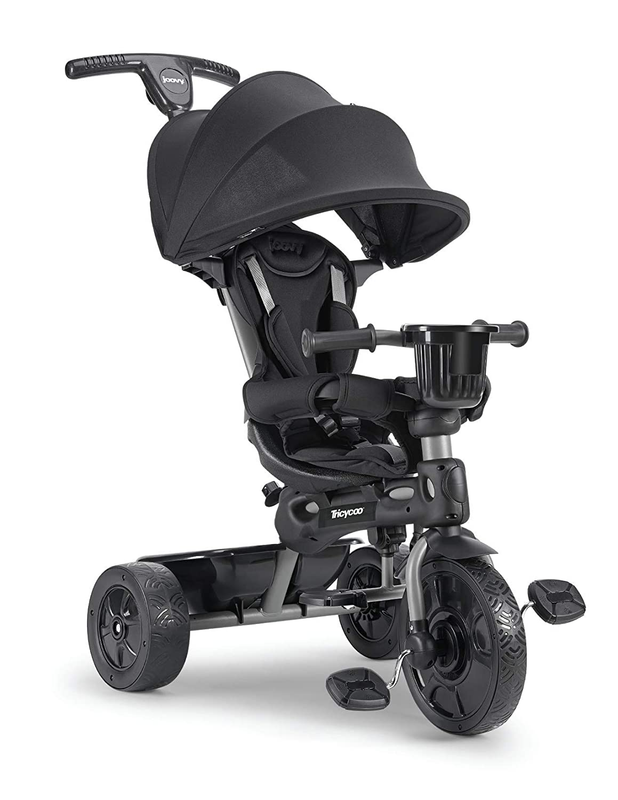 Joovy Tricycoo 4.1 Kid'S Tricycle, Push Tricycle, Toddler Trike, 4 Stages, Black