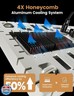 MetryGrow Plant Grow Light, [Smart APP and Expansive 2x2 Ft Coverage] Genuine 60W Output LED Full Spectrum for Indoor Plants, 8-Level Brightness, Supports Hanging and Standing, 270° Folding, 360° Rotation