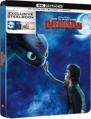 How to Train Your Dragon - Limited Edition Steelbook 4K Ultra HD + Blu-Ray + Dig