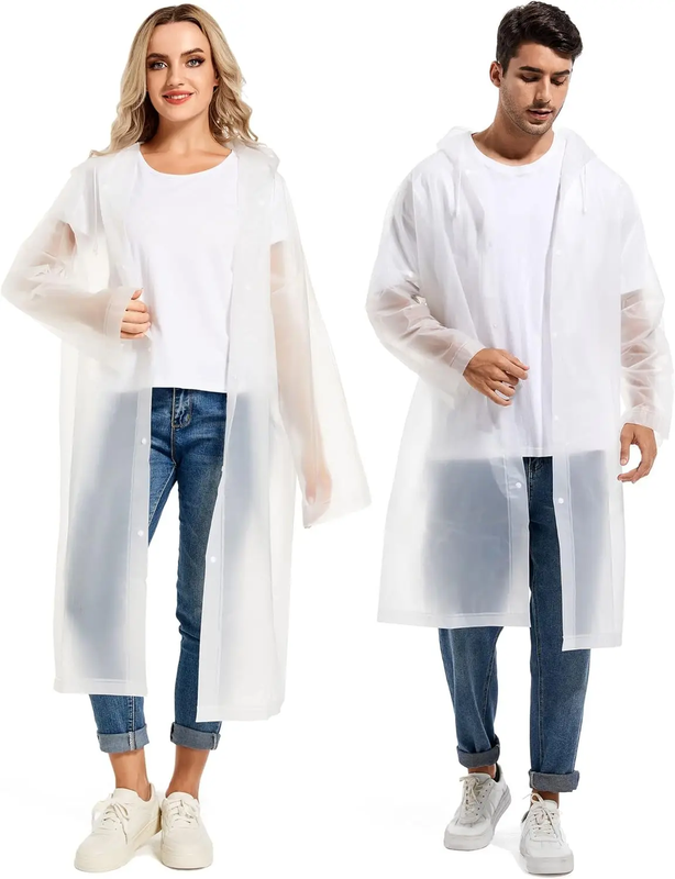 Disposable Adults Reusable Raincoats Waterproof Rain Ponchos,Adults-Reusable Eme