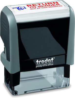 Trodat Stamp 4912 Office Printy with English Text Return to Sender   Self Inking