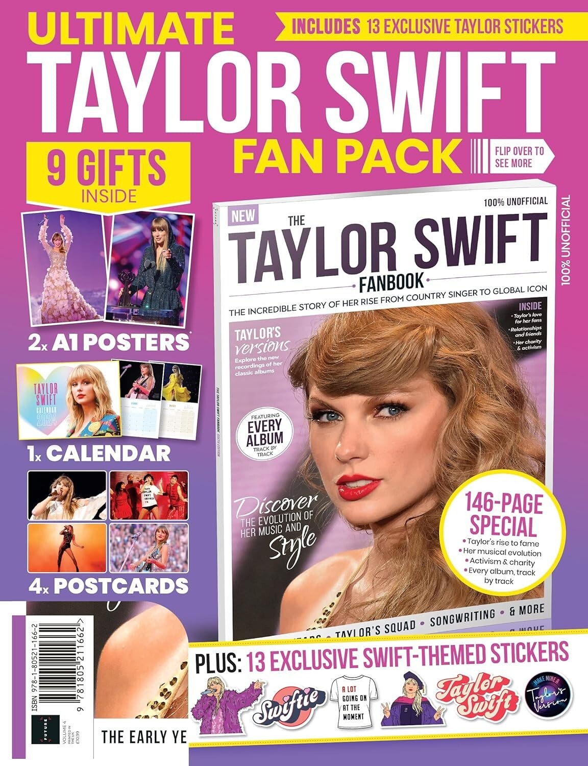 UK Taylor Swift Magazine 9 Gift 146 Page Fan Pack, 2024