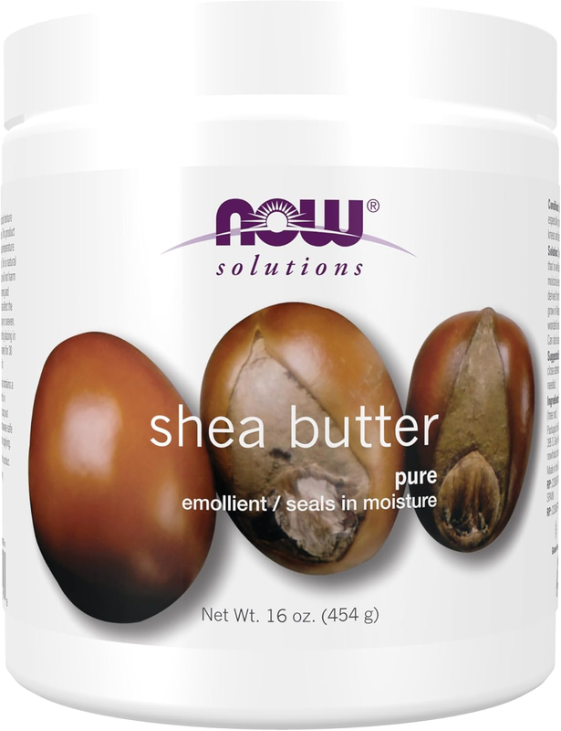 Now Foods Shea Butter 16 Ounce Moisturizer for Dry Skin and Scalp Care Hair Food