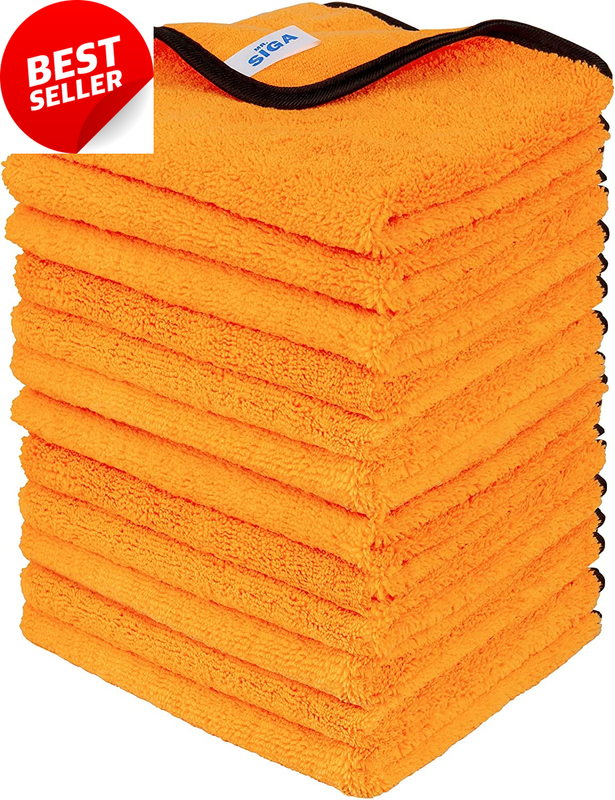 Professional Microfiber Towels for Cars, Scratch Free, 12 Pack