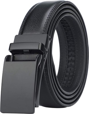 HIMI Men's Comfort Genuine Leather Ratchet Dress Belt with Automatic Click Buckl