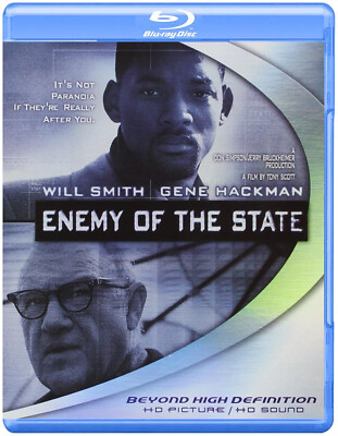 Enemy of the State; Blu-ray; Will Smith and Gene Hackman - like new