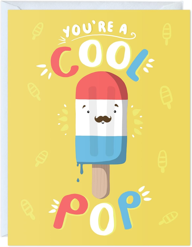 Fathers Day Card for Dad Father Stepfather Grandpa Uncle Parents – Cute Funny Bi