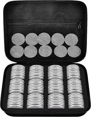 96 Pieces 46mm Coin Capsules, with Foam Gasket  6 Sizes (20/25/27/30/38/46mm)