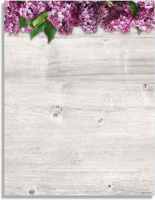 Lovely Lilac Stationery Paper - 80 Sheets
