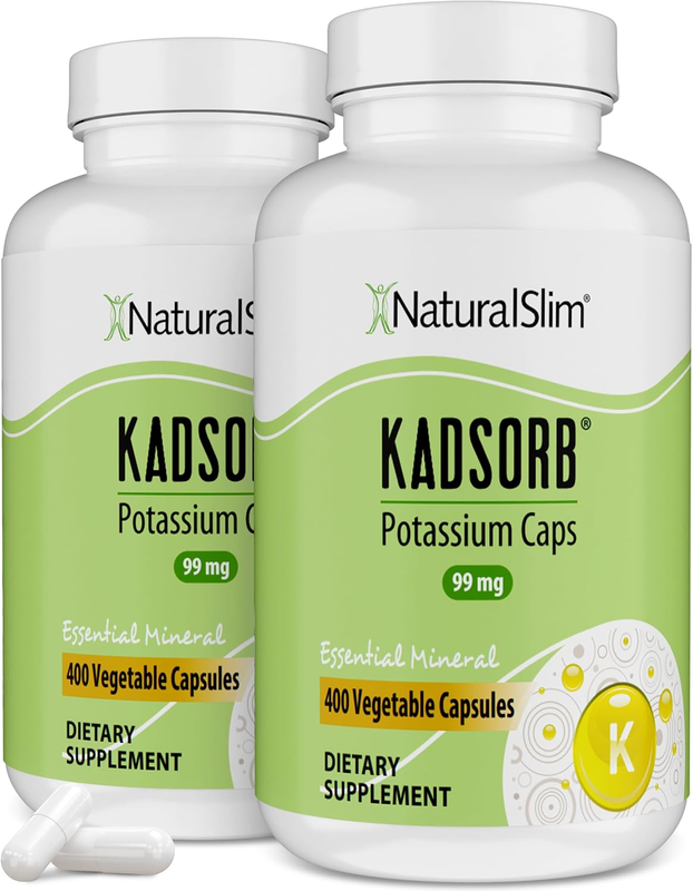 Naturalslim Natural Potassium Citrate Gluconate 99Mg 400Capsules 2Pack EXP:05/28