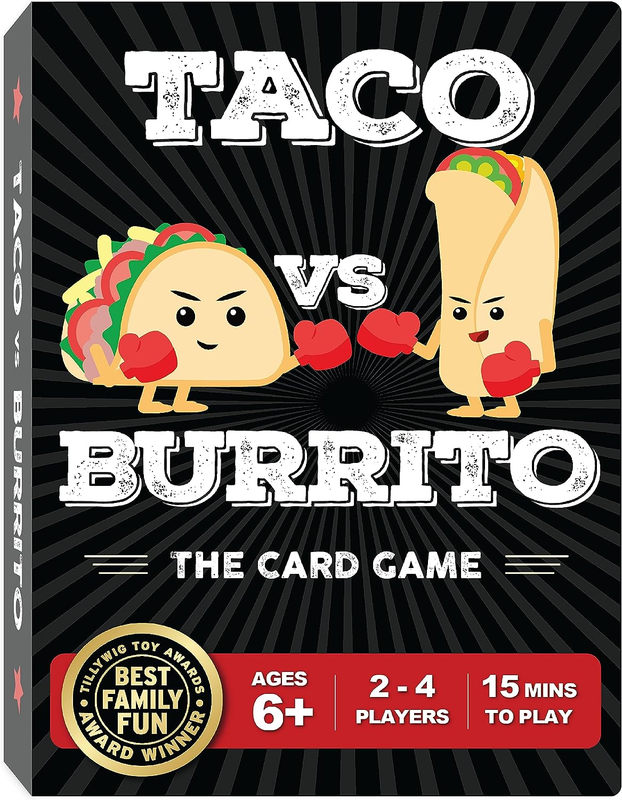 Taco vs Burrito Family Board Games for Kids 6-8, 8-12 & Up