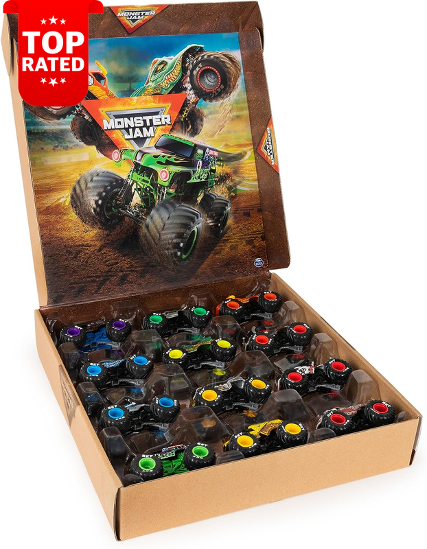 12-Pack 1:64 Scale Die-Cast Monster Trucks Official Collection Exclusive