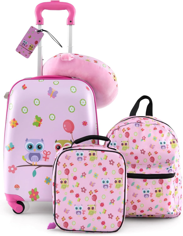 Kids Luggage, 5 Pieces Luggage Set W/ 16