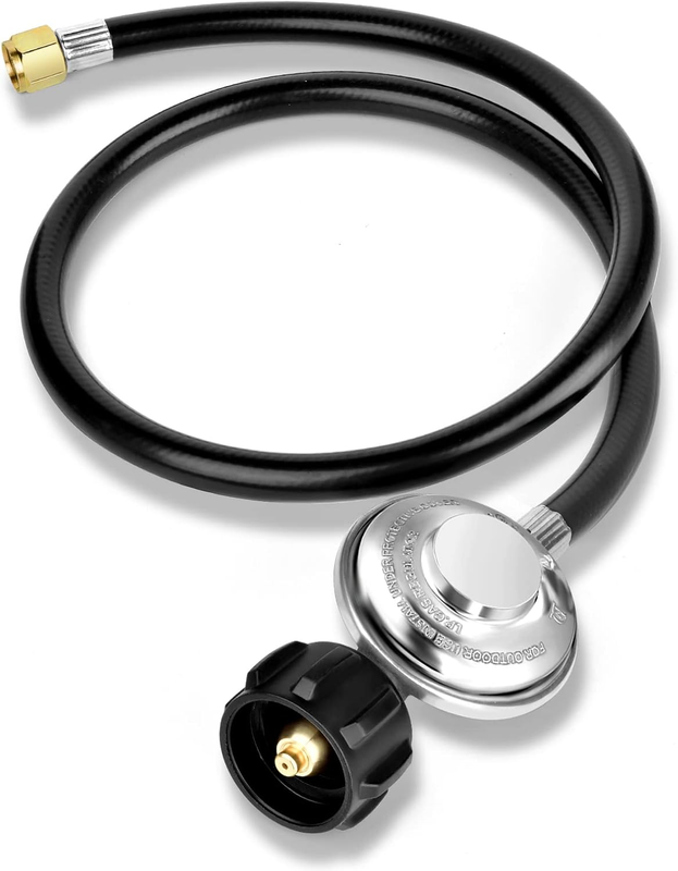 3 FT Propane Regulator and Hose Universal QCC1 Grill Replacement for Most LP Gas