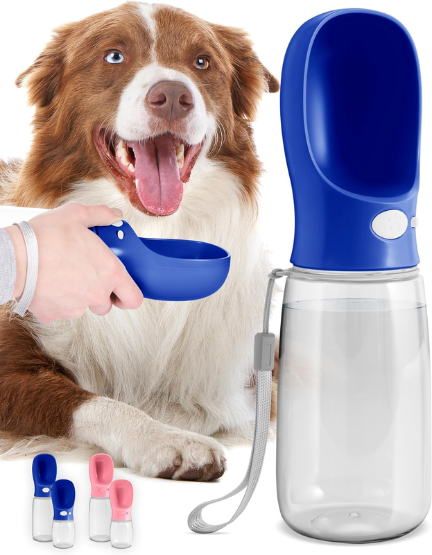 Malsipree Dog Water Bottle, Lightweight, Leak Proof Portable Travel Dog Water Di