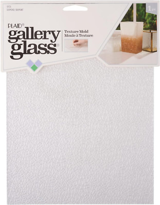Plaid Gallery Glass Diamond Texture Mold ~ Approx. 8'' x 8'' Texture Effects Panel